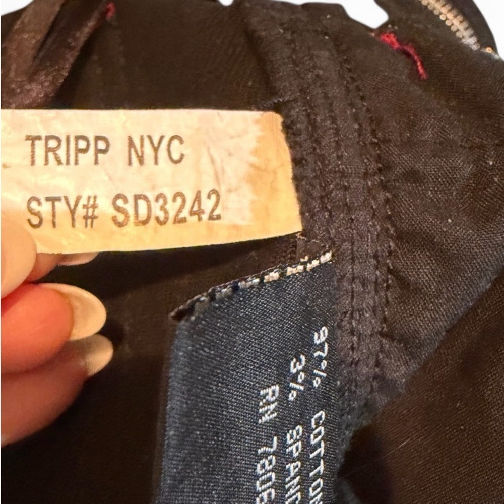 Vintage Tripp NYC Jeans Size 9 Leopard Skinny Low Daang Goodman - Picture 7 of 7